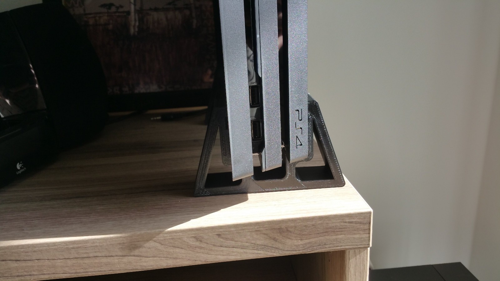 Low Profile PlayStation 4 Pro Stand - Vertical Stand for PS4 Pro Console