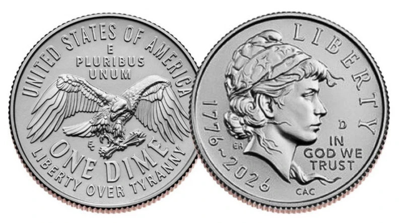 2026 Emerging Liberty Dime P & D 2-Coin Set Straight From US MINT WRAPPED ROLLS!