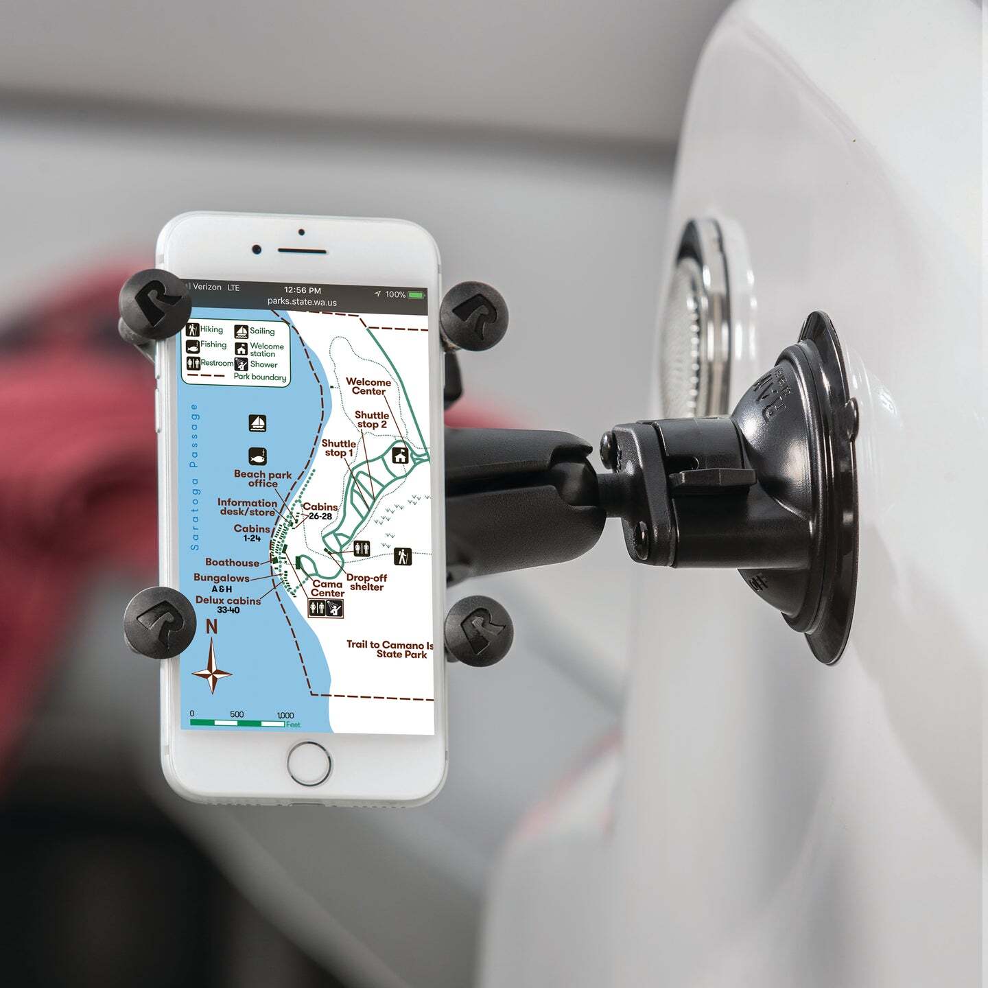 RAM Twist Lock Suction Cup Mount Universal X-Grip Large Phone/Phablet Cradle