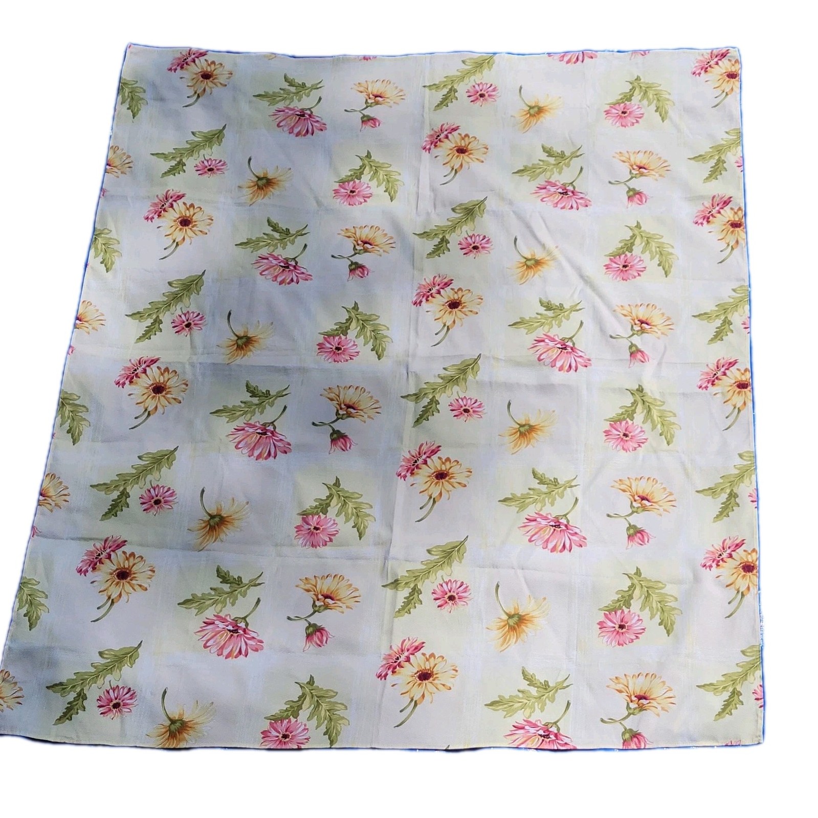 Fabric Tablecloth Floral Polyester Blend 52 X 70 Spring Decor Country Rustic