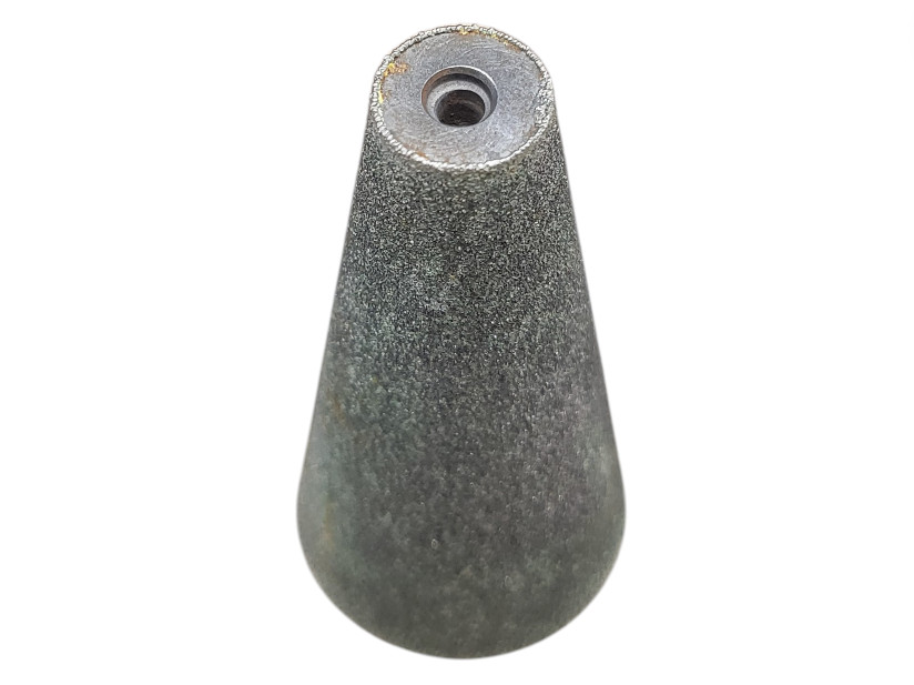 35mm Electroplated Diamond Beveling Cone - M12 Thread - 40/45 Grit