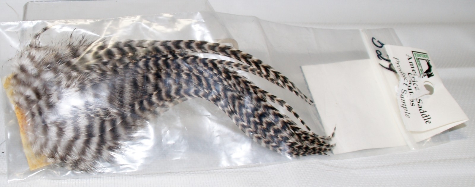 Hareline Hackle Saddle Clump ASC176 Grizzly #529