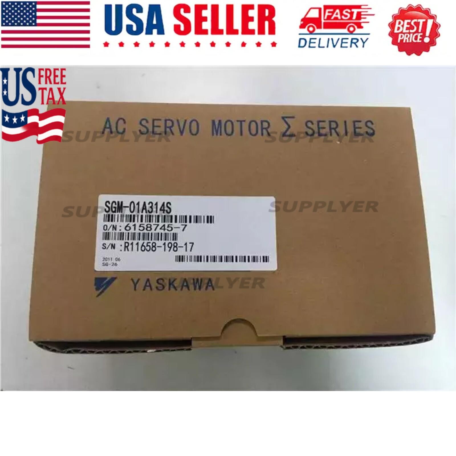 YASKAWA SGM-01A314 AC SERVO MOTOR SGM01A314 New In Box Expedited Shipping