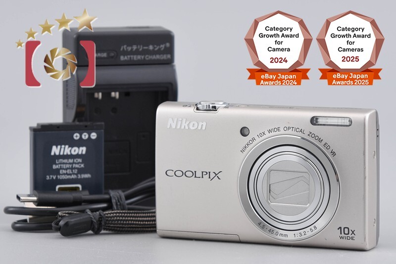 Nikon COOLPIX S6200 Platinum Silver 16.0 MP Digital Camera