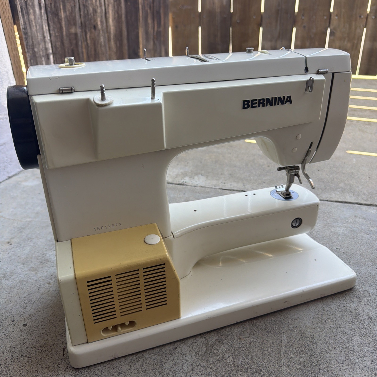 Bernina 830 Record Sewing Machine Only - Powers On, Missing Pieces - Sold As Is