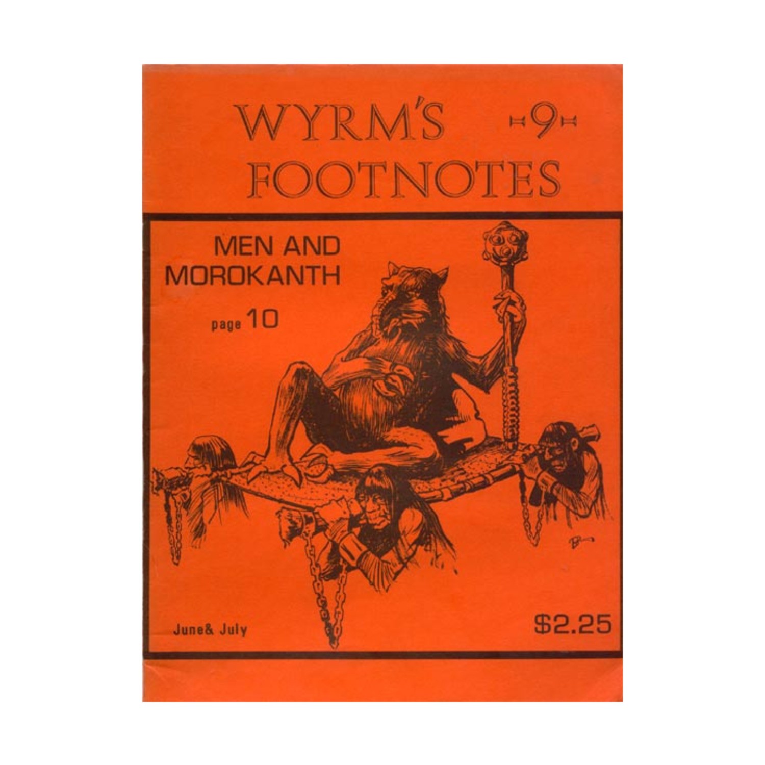 Chaosium Wyrm's Footnotes  #9 "Gods of the Earth Pt. 5, Men and Morokant Mag VG