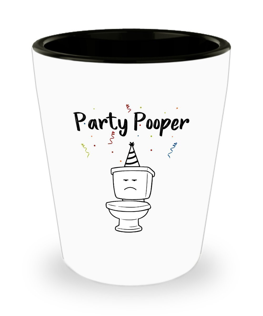 Party Pooper Shot Glasses - Novelty Birthday Gift Idea