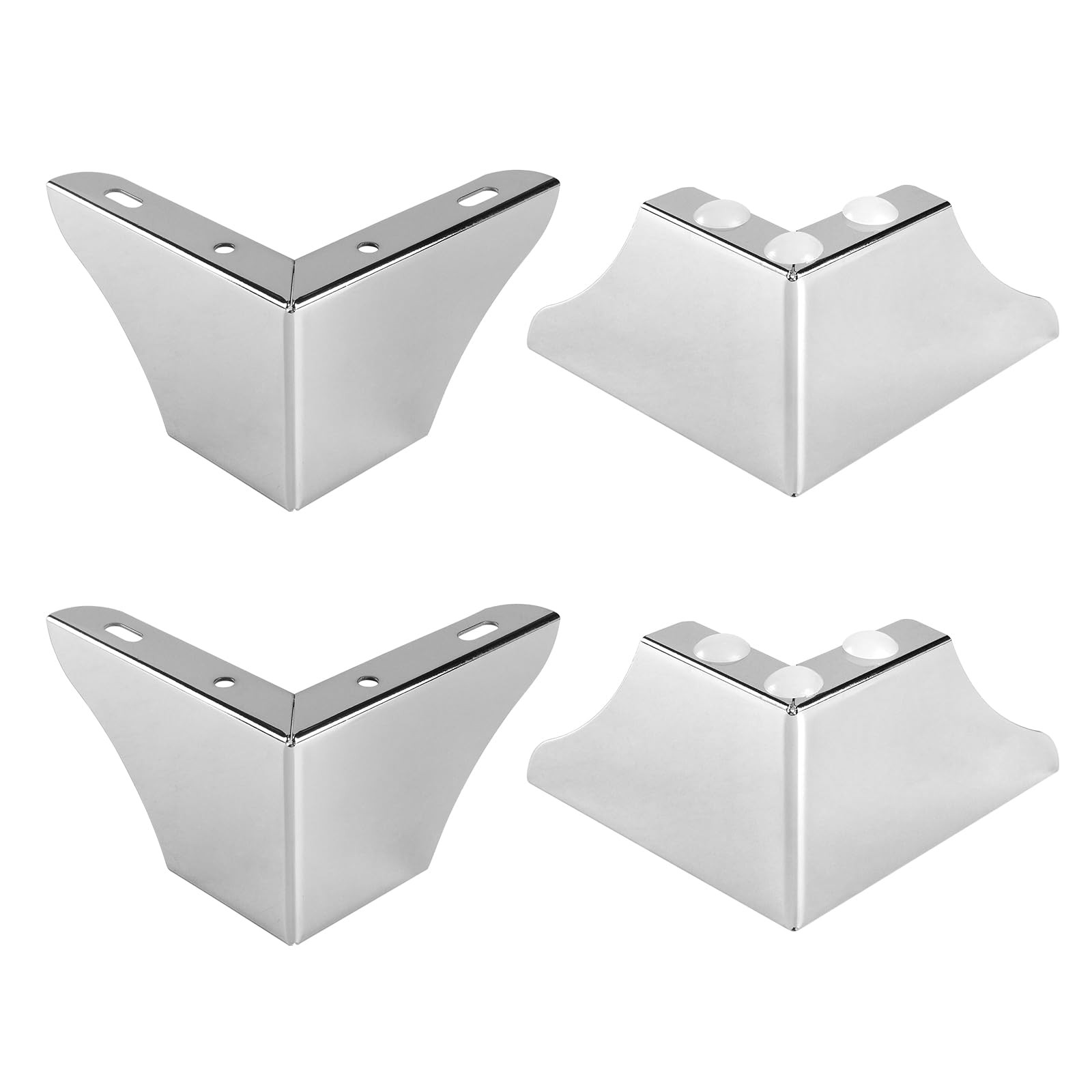 3 Inch Metal Furniture Legs Set of 4, Heavy Duty Furniture Feet Minimalist De...