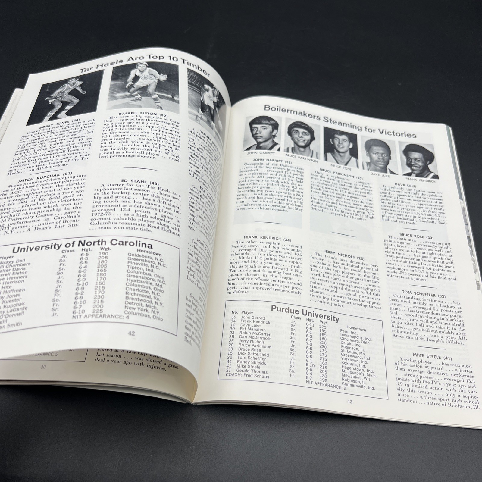 1974 NIT Tournament Program Madison Square Garden NCAA 37th Annual