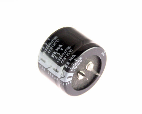 5x 15000uF 25V Radial Snap In Mount Electrolytic Aluminum Capacitor 85C 25VDC