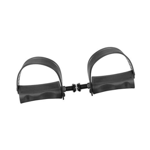 1 Pair Exercise Bike Pedals with Straps 1/2 Inch Spindle Cycling Parts 12.7mm