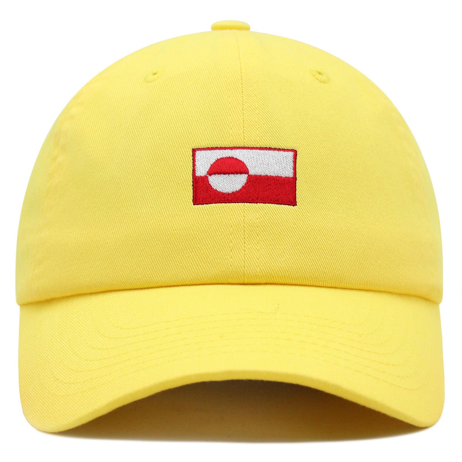 JPAK Flag of Greenland Premium Dad Hat Cotton 6-Panel Curved Brim Patriotic