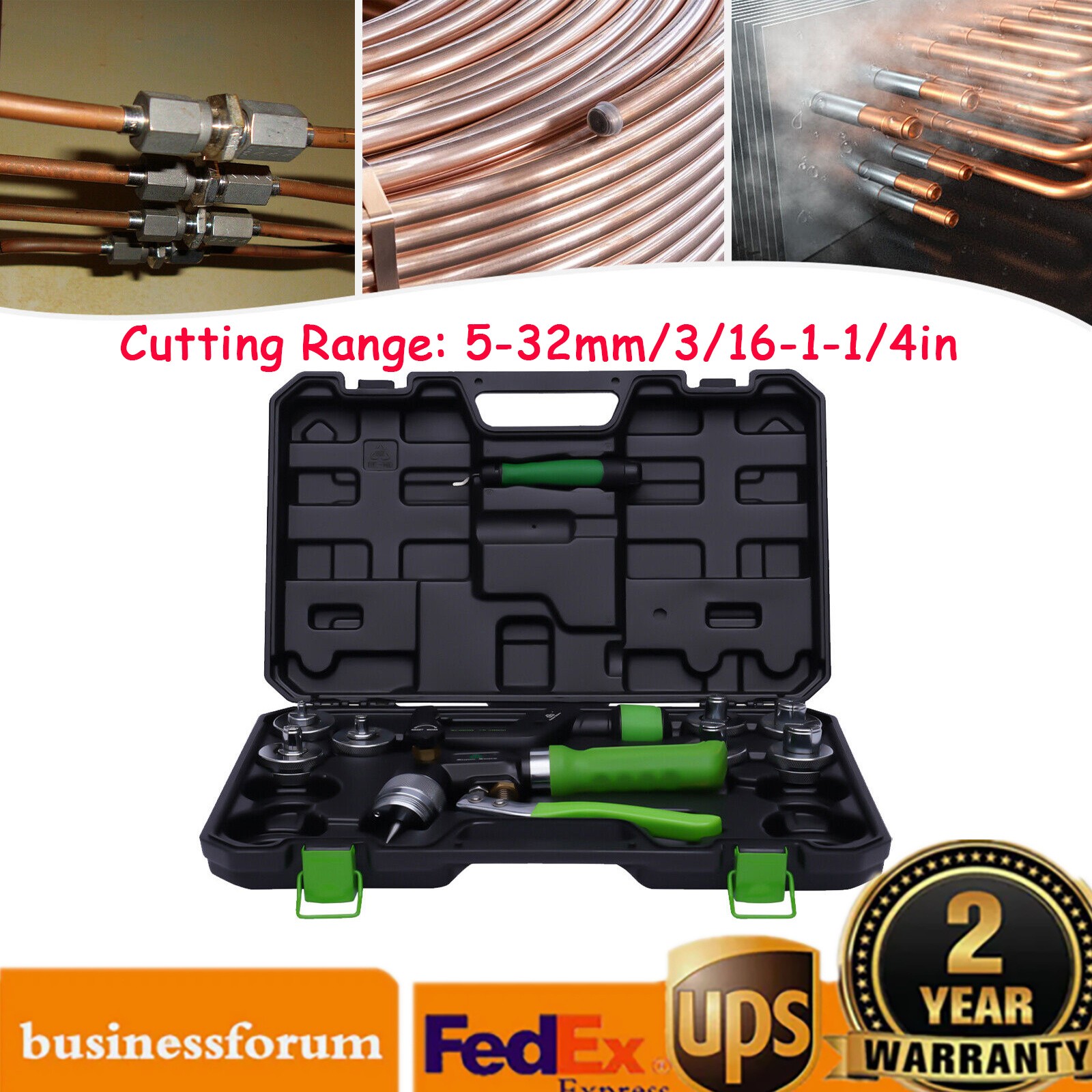 Hydraulic Tube Expander Hydraulic Swaging Tool Kit For Copper Tube 5-32mm Range