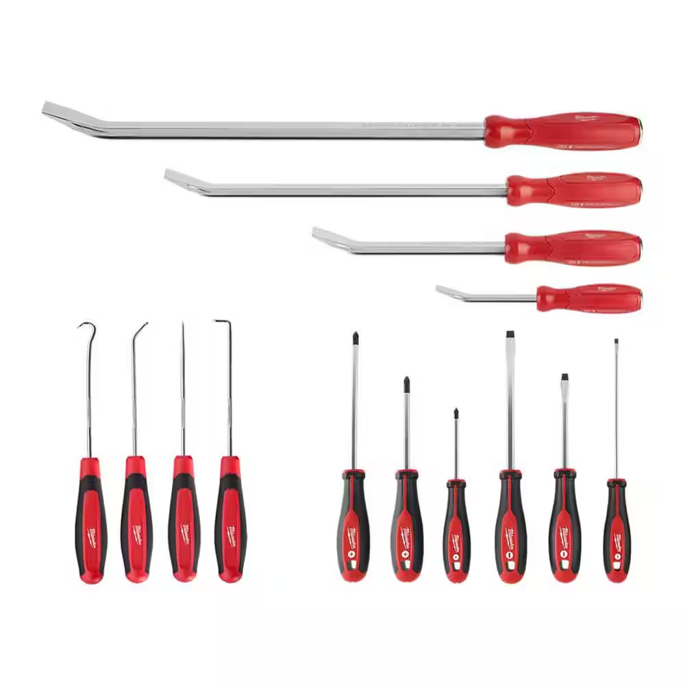 Pry Bar and Hook and Pick Mechanic Tool Set (14-Piece )