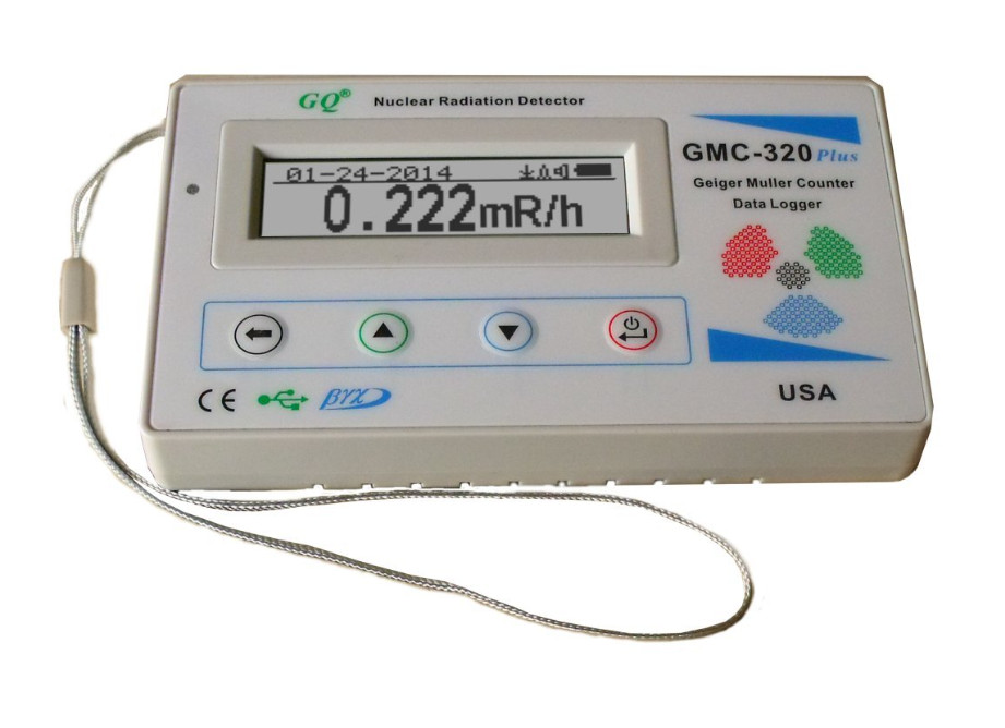 GMC-320 Plus Geiger measures beta, gamma, X-ray radiation, logs data