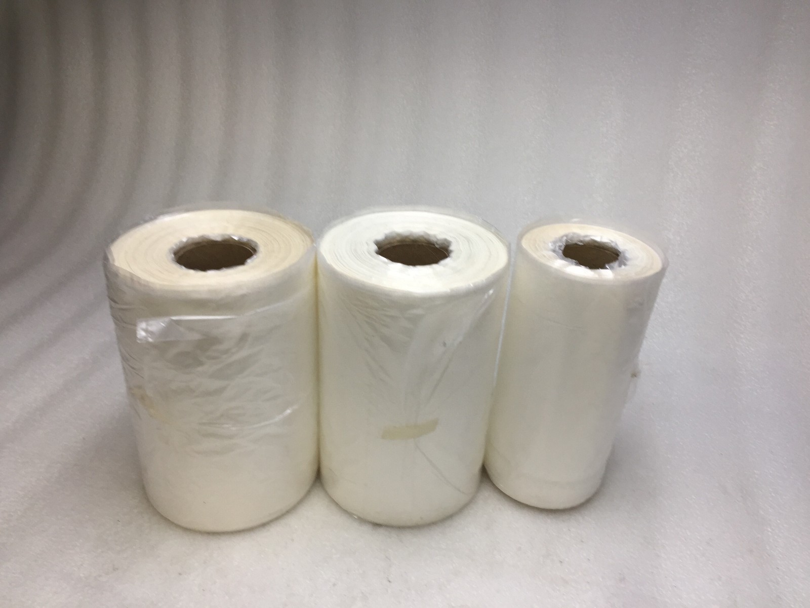 Lot of 3 Used Unbranded 8"x 4" Inflatable Air Pillow Cushion Bubble Film Rolls