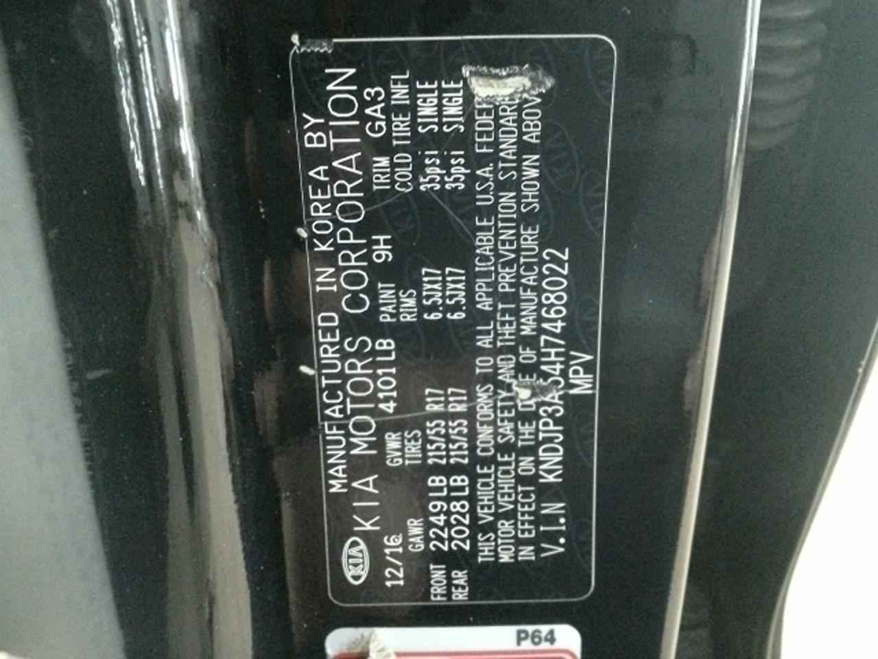 Driver Left Front Spindle/Knuckle Model Fits 17-19 SOUL 104930210