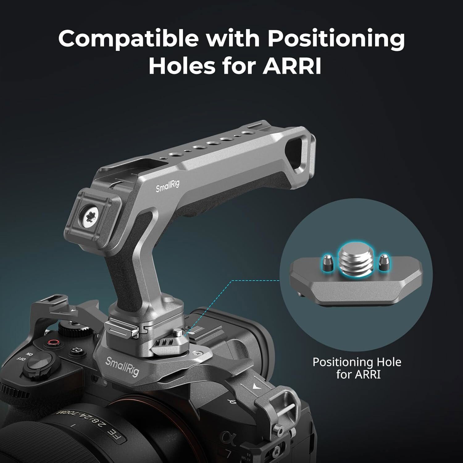 SmallRig Quick Release Top Handle with Quick Release Slider 15kg Max. Load