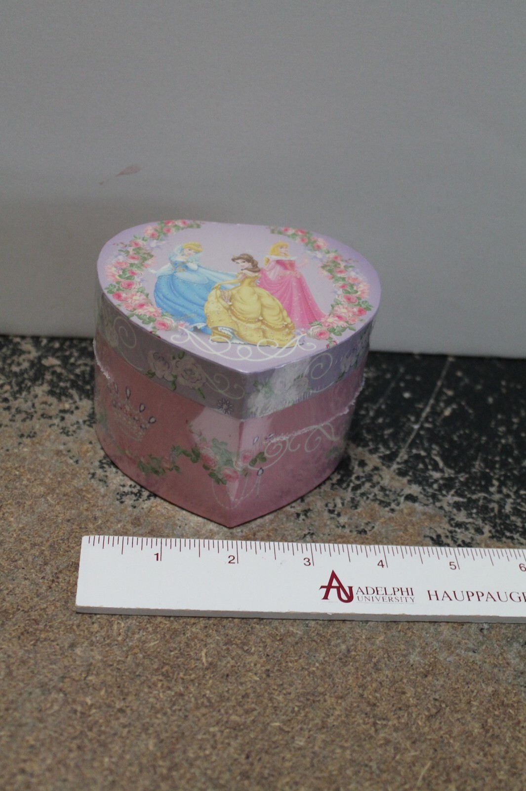 DISNEY PRINCESS heart-shaped box, NEW