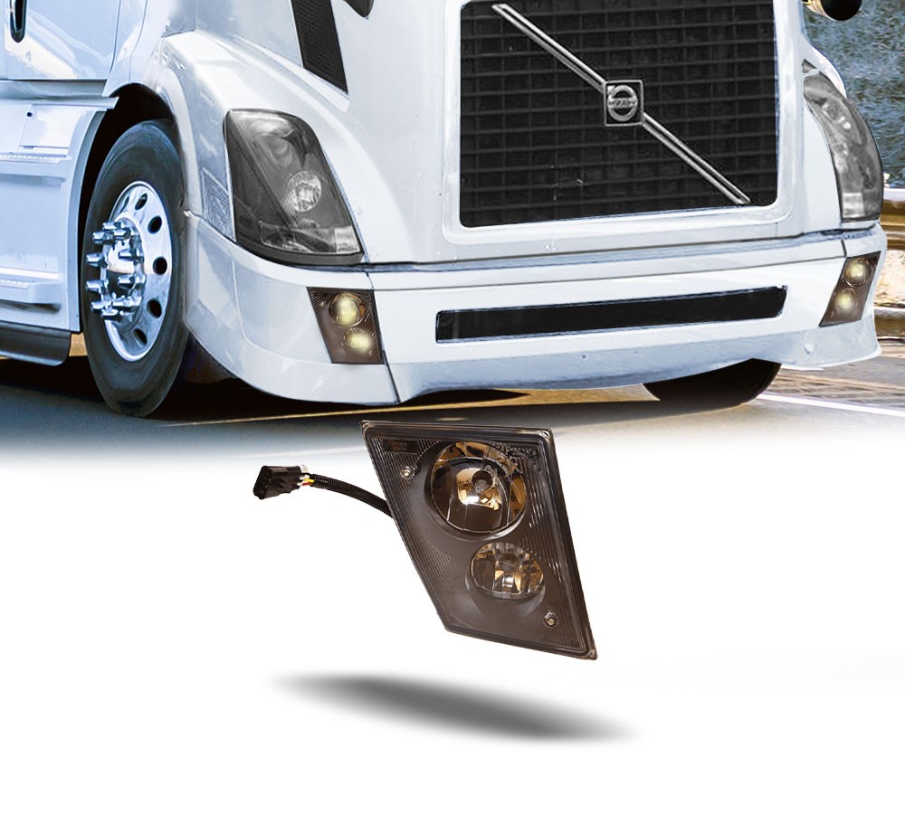 Right Driver Fog Light Assembly For VNL - Replaces 20737497, 20546119