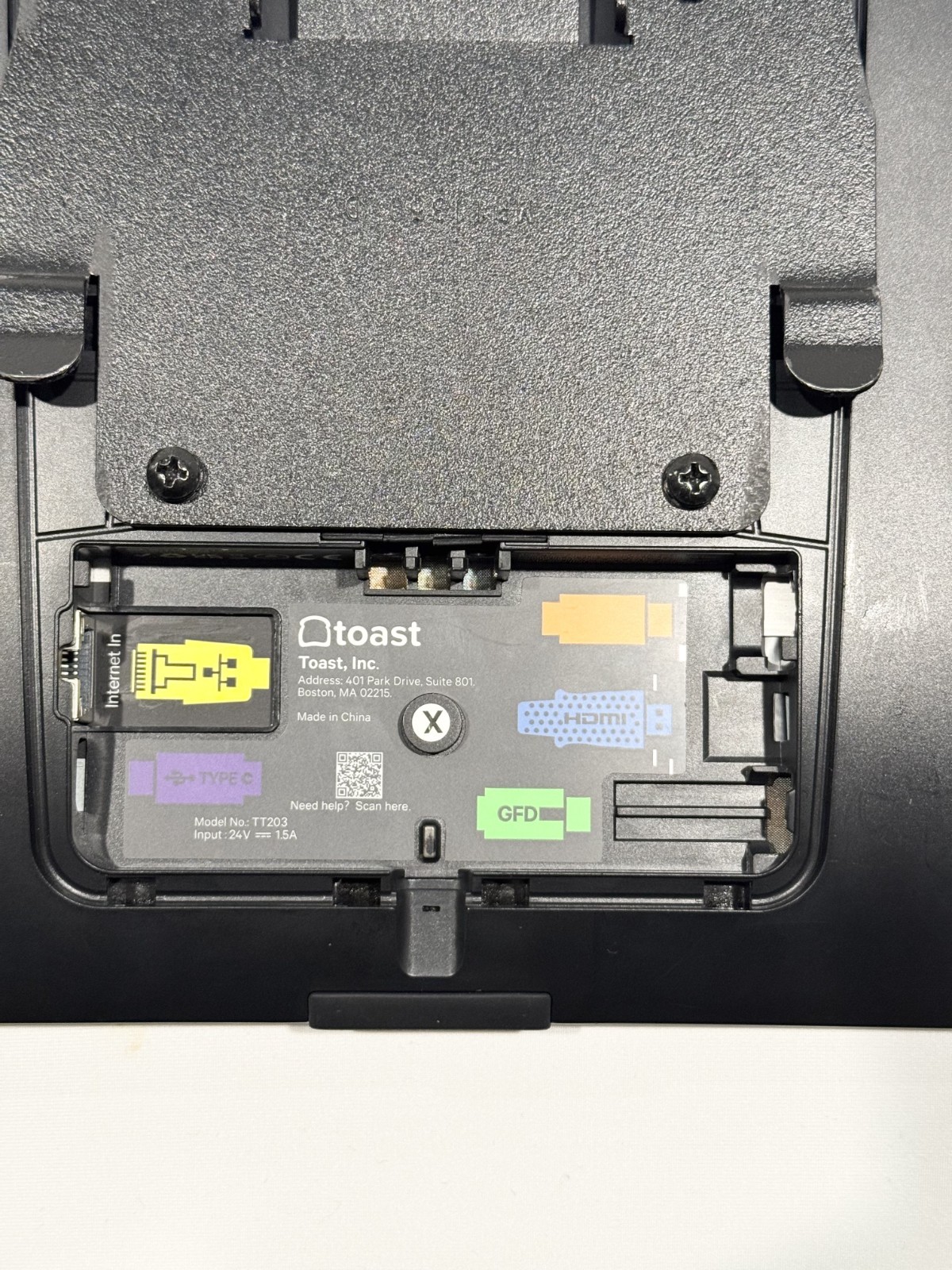 Toast Flex TT200 POS System w/ Power Supply w/ EMV Card Reader SKU351 | READ