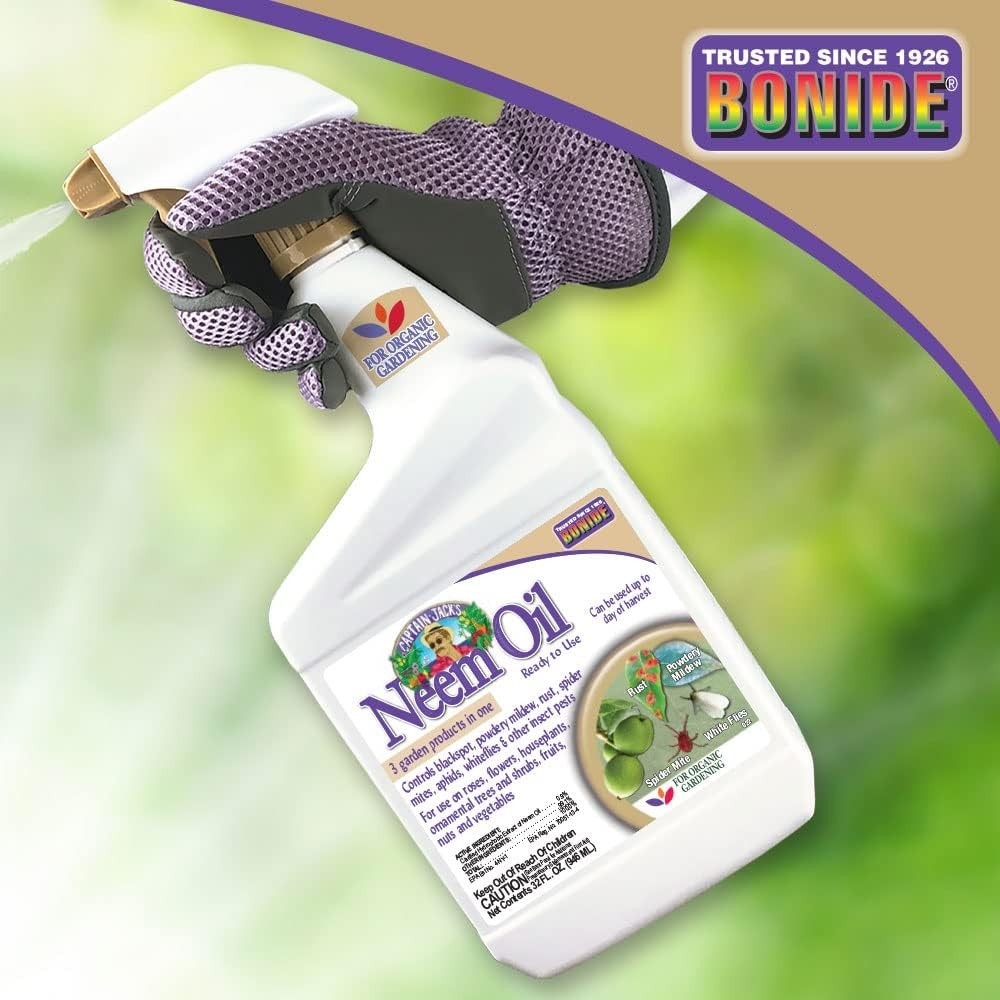 Bonide Captain Jack's Neem Oil, 32 oz Ready-to-Use Spray, Multi-Purpose Fungicid