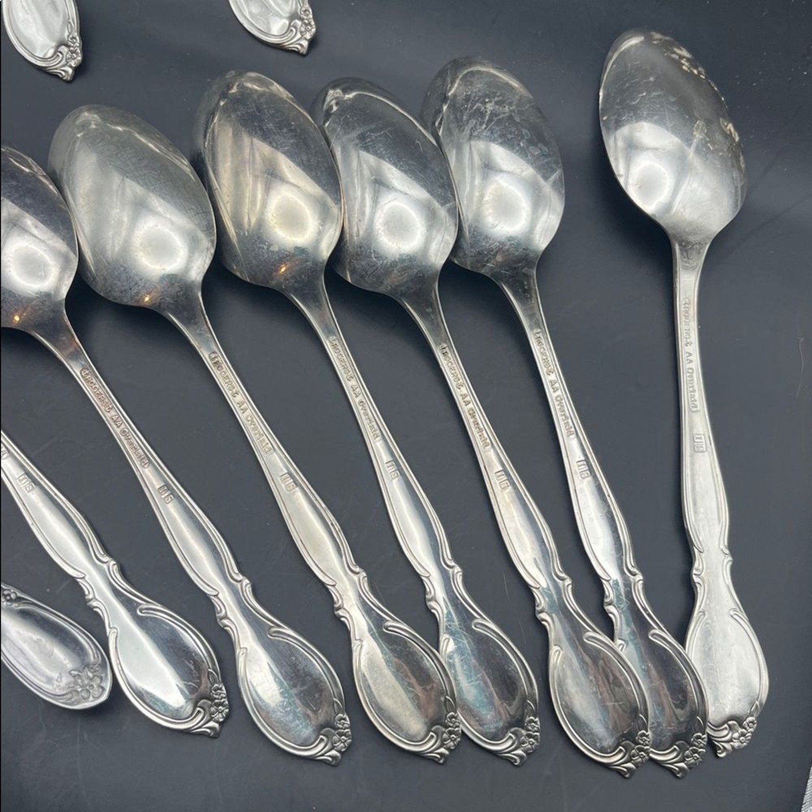 1959 WM Rogers Moonlight Silver plated Spoons - always flatware replacement