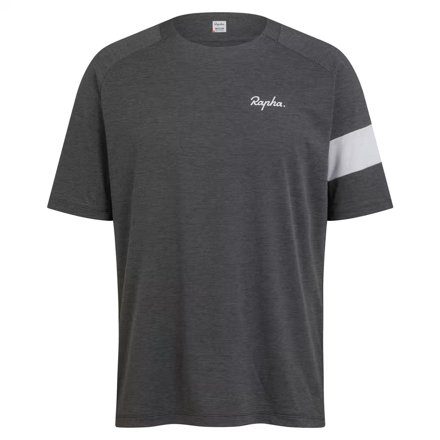 RAPHA MEN'S TRAIL TECHNICAL T-SHIRT Dark Grey/Light Grey Size XL