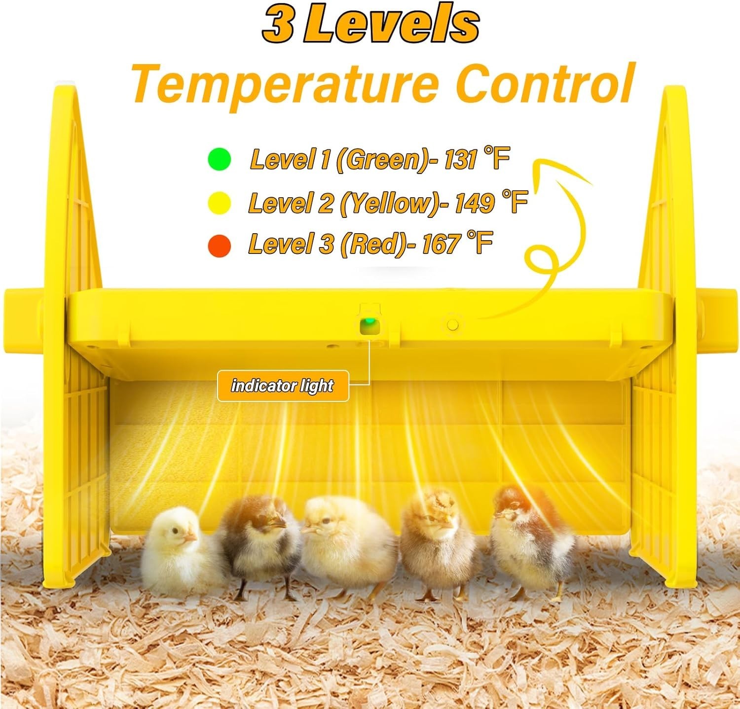 Heating Brooder Plate for Chicks Ducklings, Adjustable 3 Levels Temperature B...