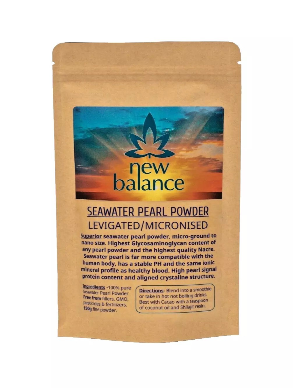 Pearl Powder 1 kg. Superior Seawater. Levigated/Micronised