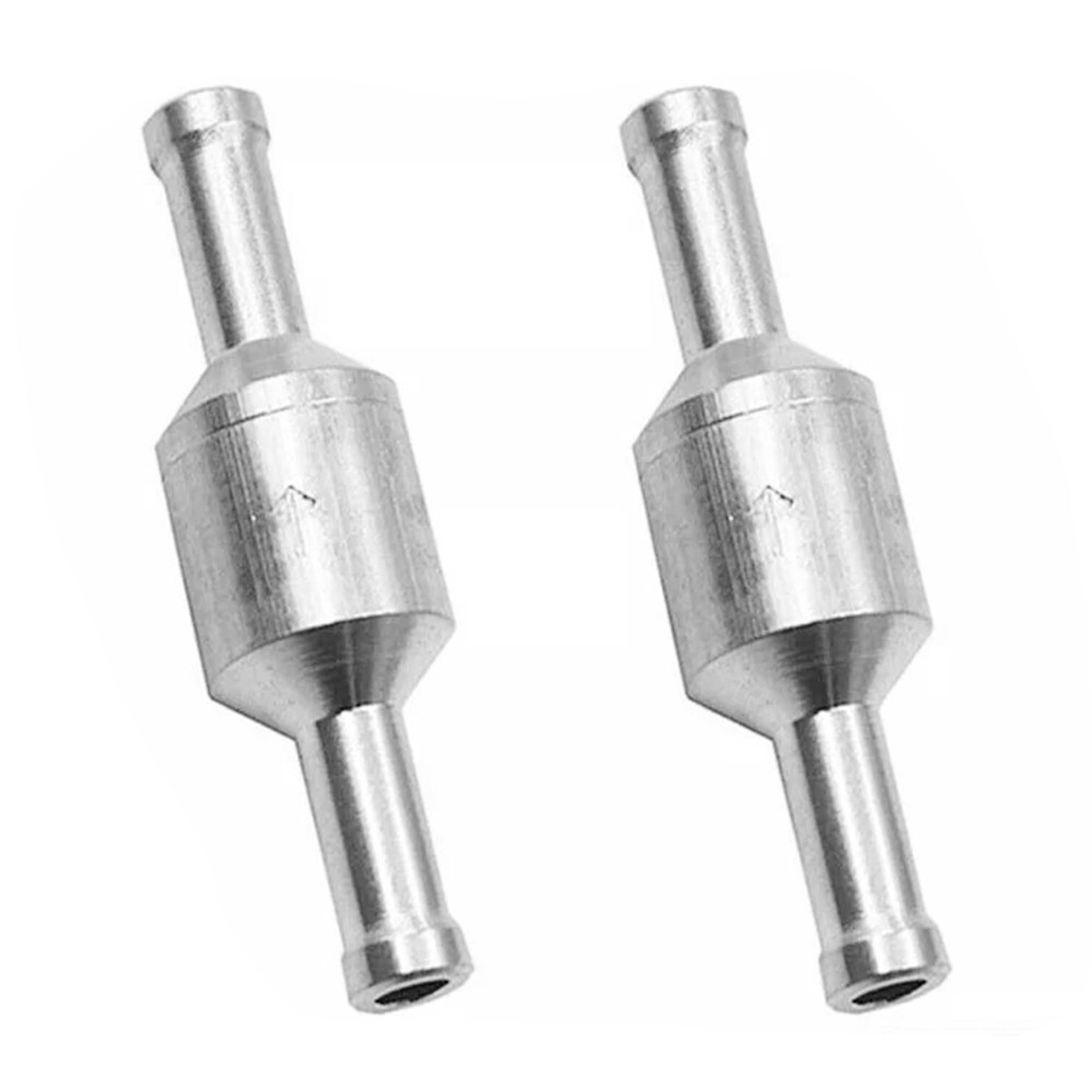 2x 10mm Inline One-way Non-return Check Valve Auminium Fuel Water Gas Air Vacuum