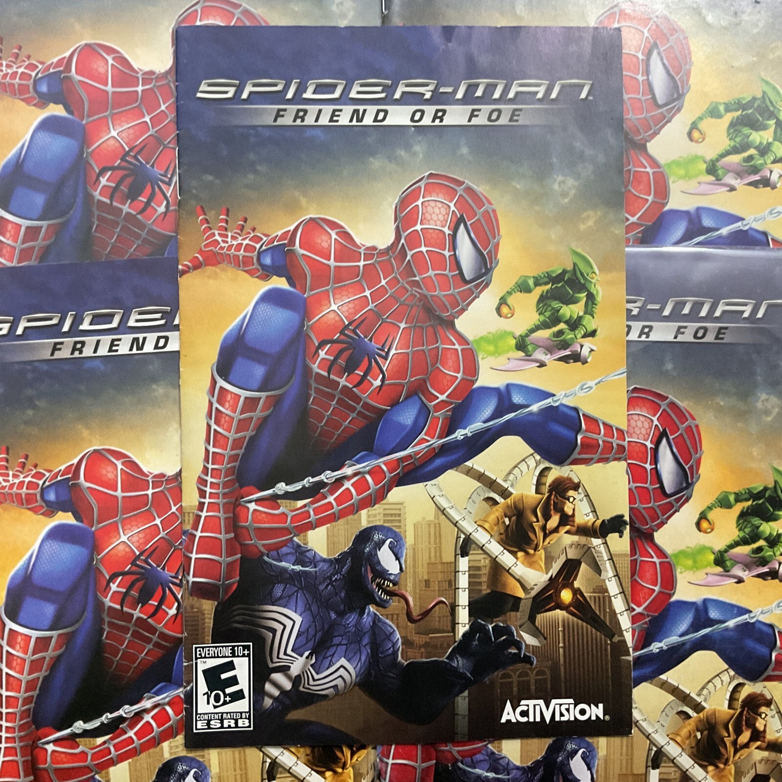 Spider-Man Friend or Foe PS2 PlayStation 2 Instruction Manual Only