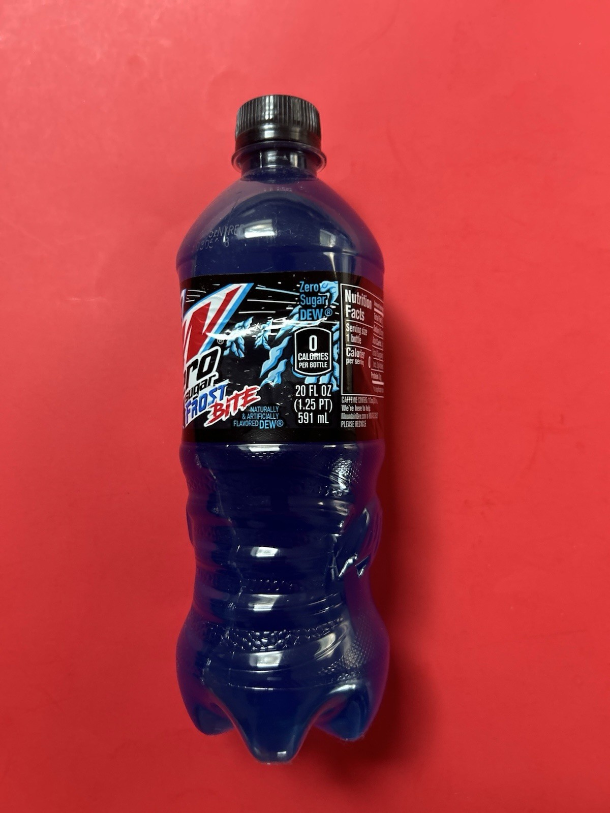 Rare HTF Mountain Dew FROST BITE ZERO SUGAR Full Unopened 20oz Bottle