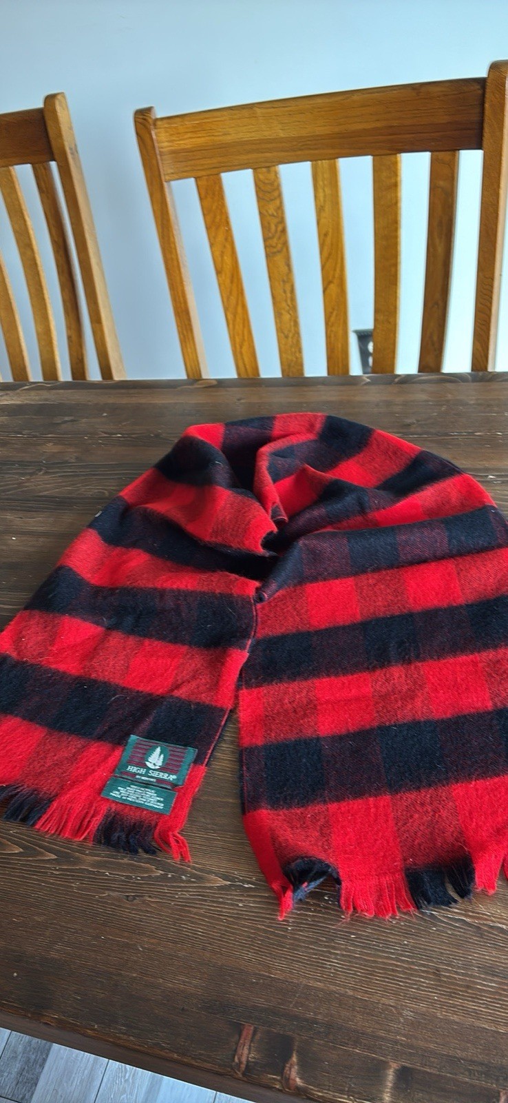 Vintage High Sierra Mervyn’s Acrylic Men’s Scarf West Germany 11x48