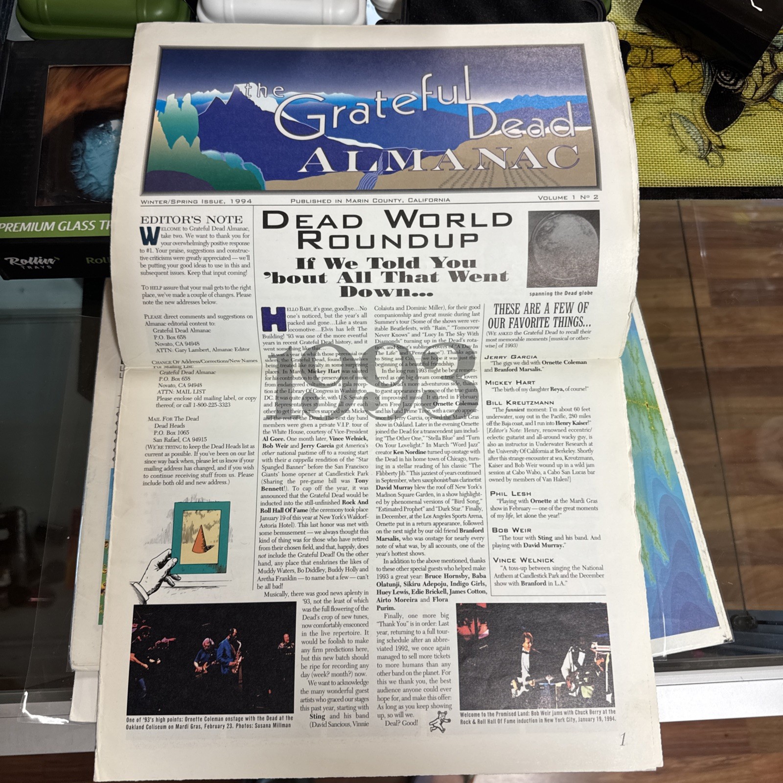 Grateful Dead Almanac Volume One Number Two Winter/spring Issue 1994