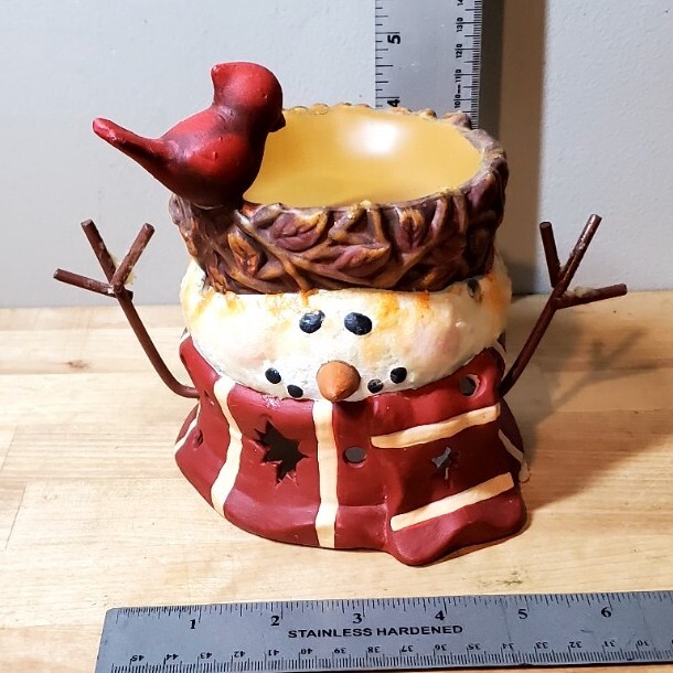 Snowman Oil/Wax Burner Warmer  Fragrance Tea Light by New Creative