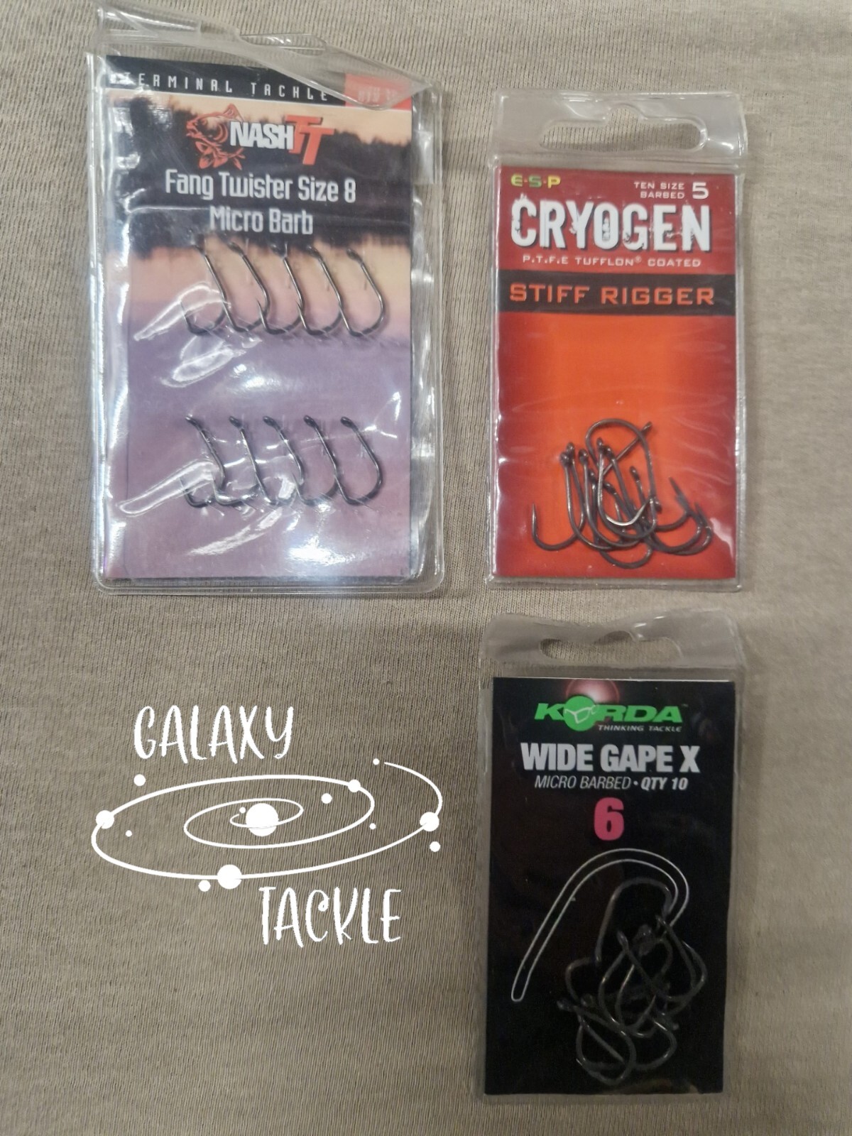 Carp Fishing Hook Selection - Nash / ESP / Korda Triple Pack (B21)