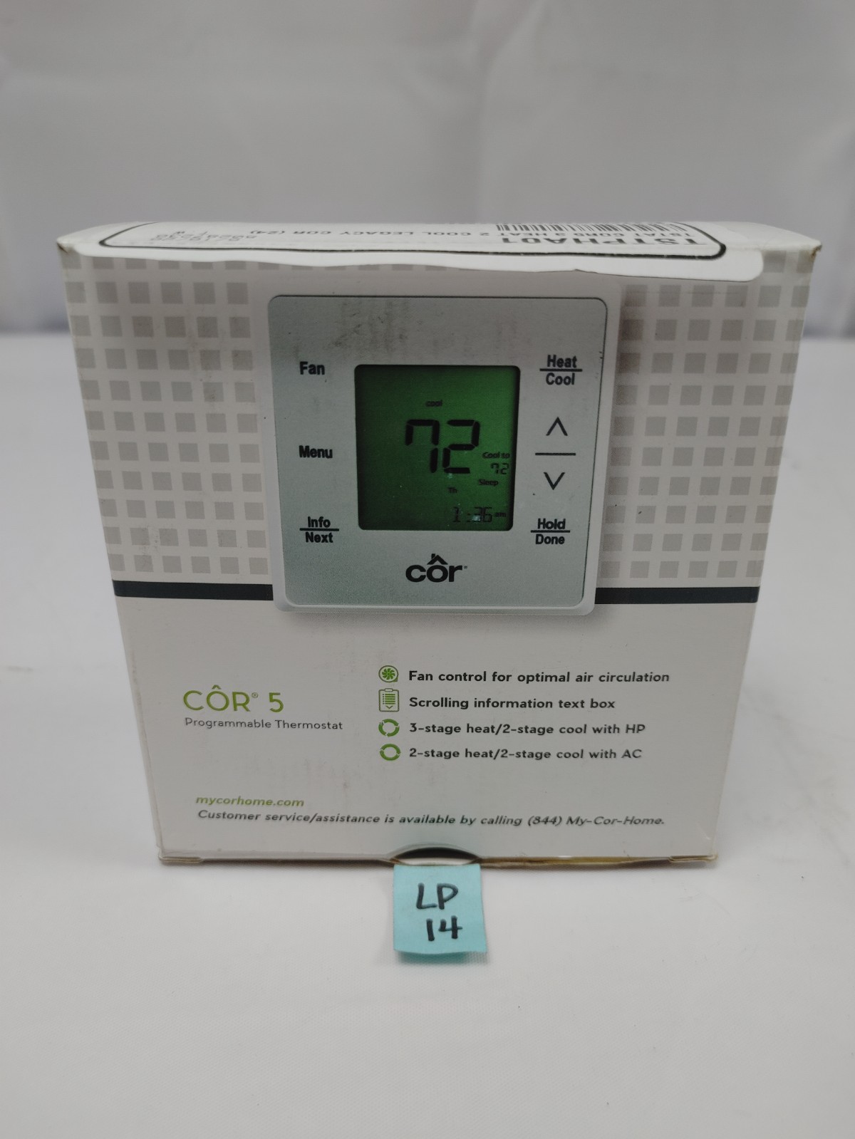 Cor 5 Programmable Thermostat TSTPHA01