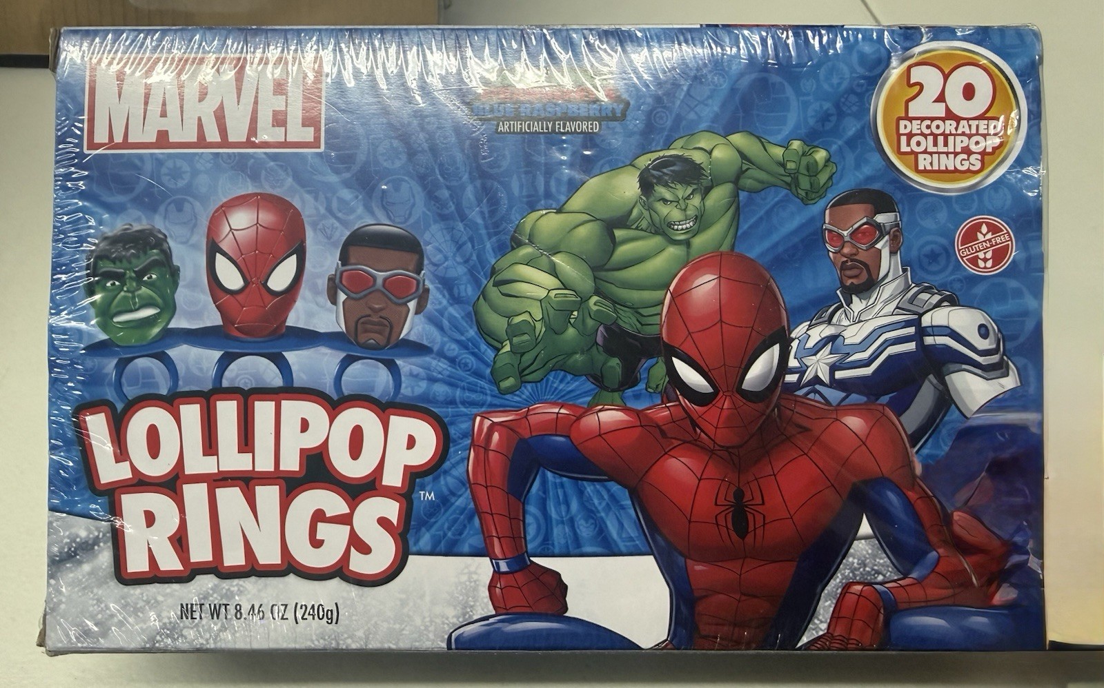 Marvel Avengers Lollipop Rings 20 Count Candy Party Favors Birthday Treats New