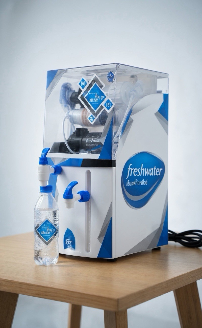 freshwater Countertop Water Filtration System Blue/White Plastic