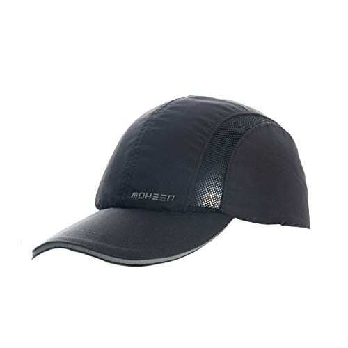 Safety Bump Cap, Baseball Hat Style with Reflective 02# Black Long Brim