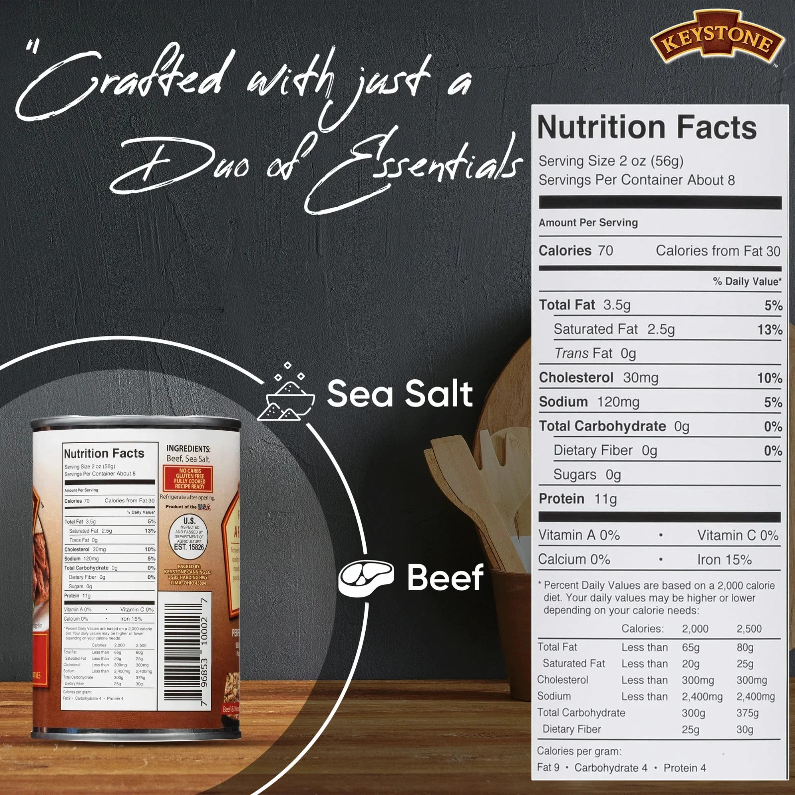Keystone All Natural Beef, 14.5 oz Can...