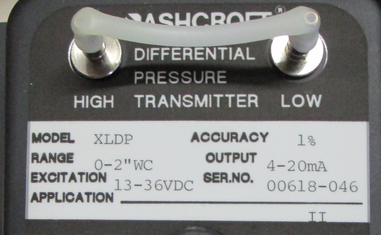 Ashcroft XLDP Differential Pressure Transmitter New Surplus