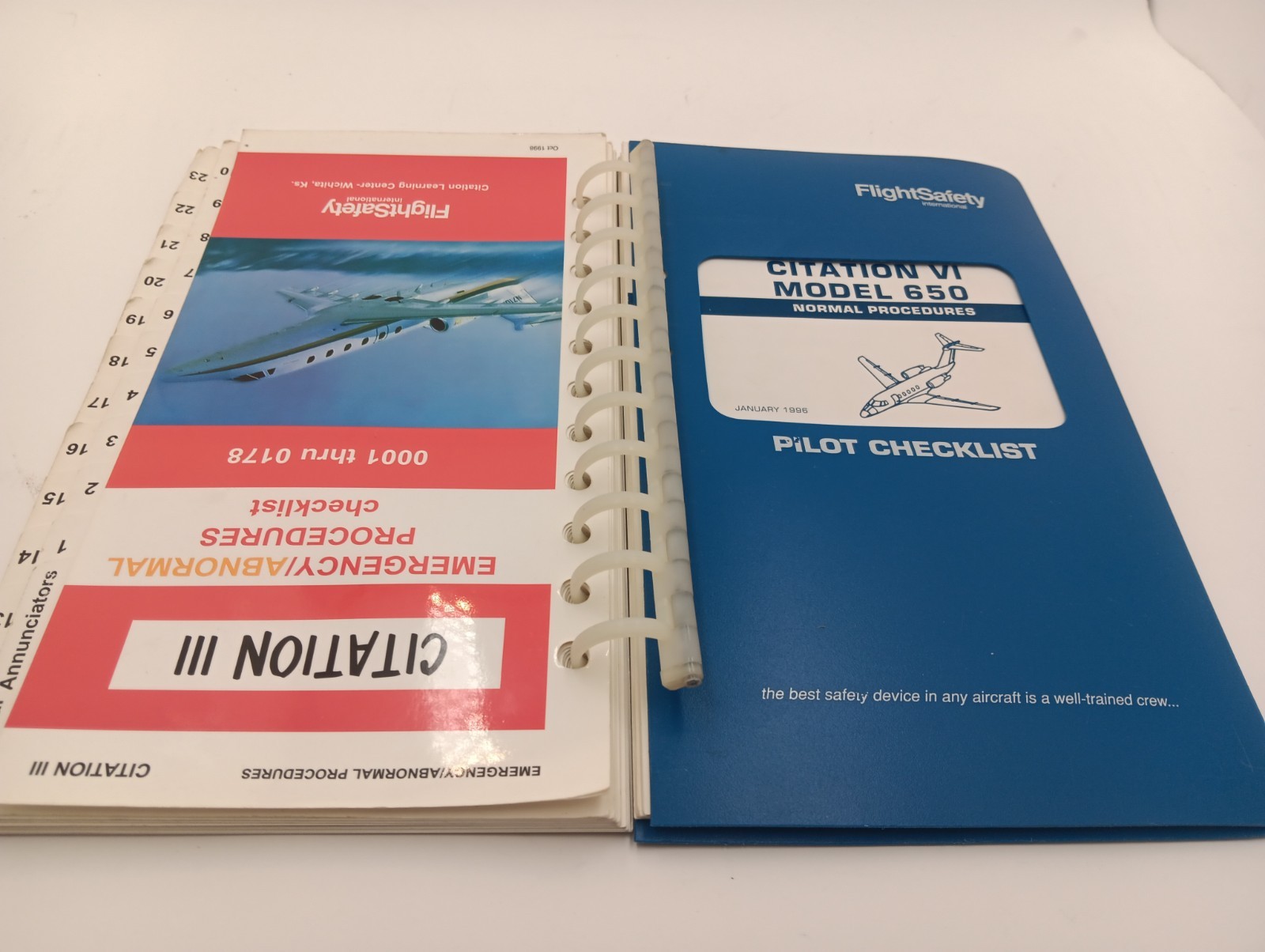 Flight Safety Model 650 Citation III/VI Training Checklist Emergency Abandon