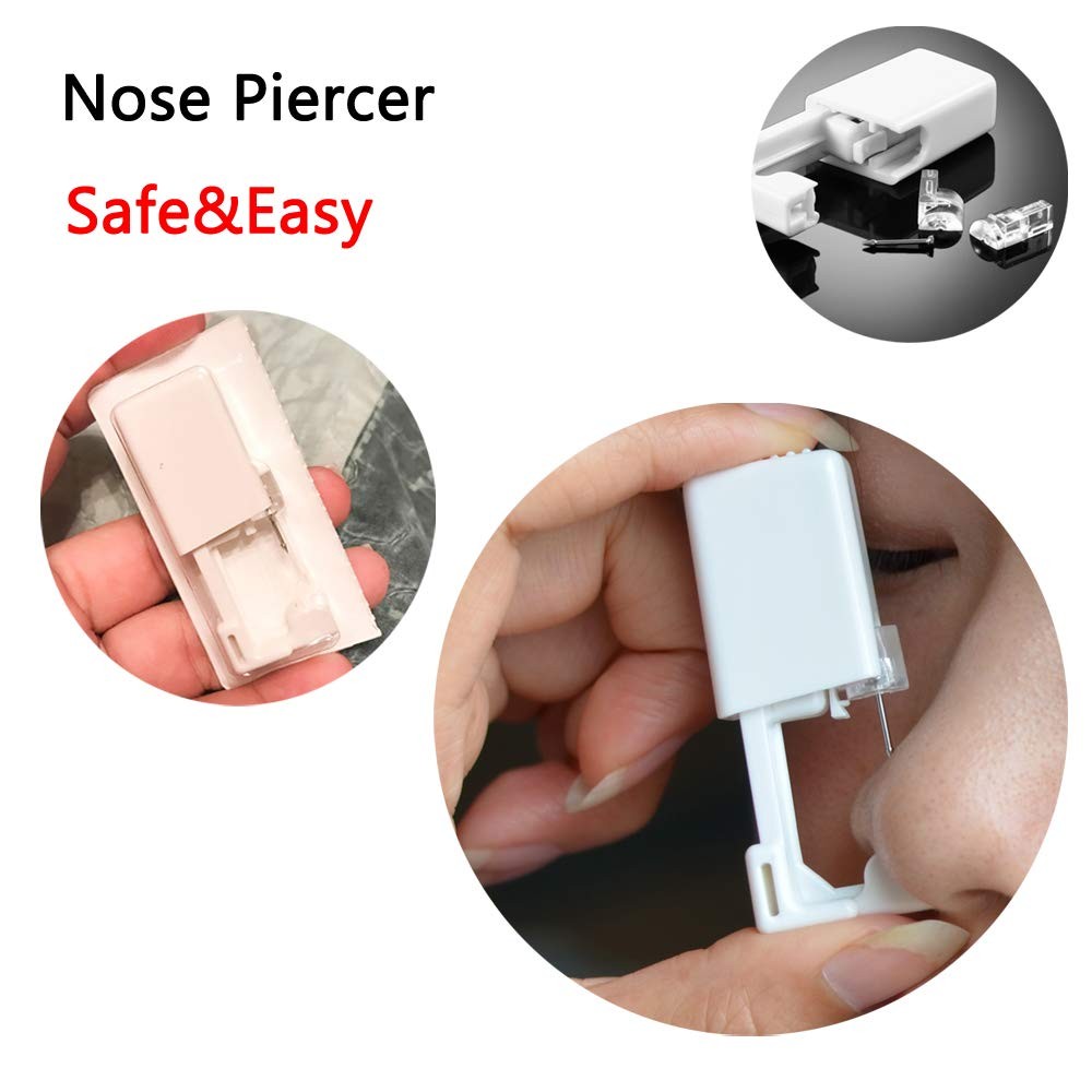 1 Unit Disposable Safe Sterile Piercing Unit for Gem Nose Studs Piercing Gun ...