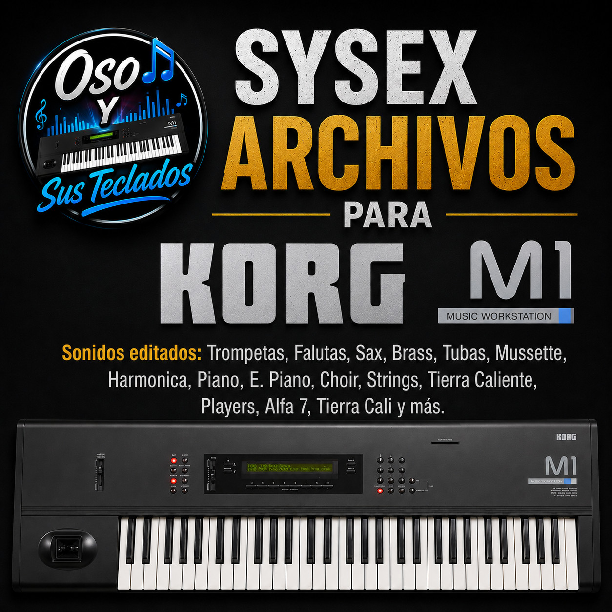 Korg M1 Sonidos Editados SysEx Archivos / Files