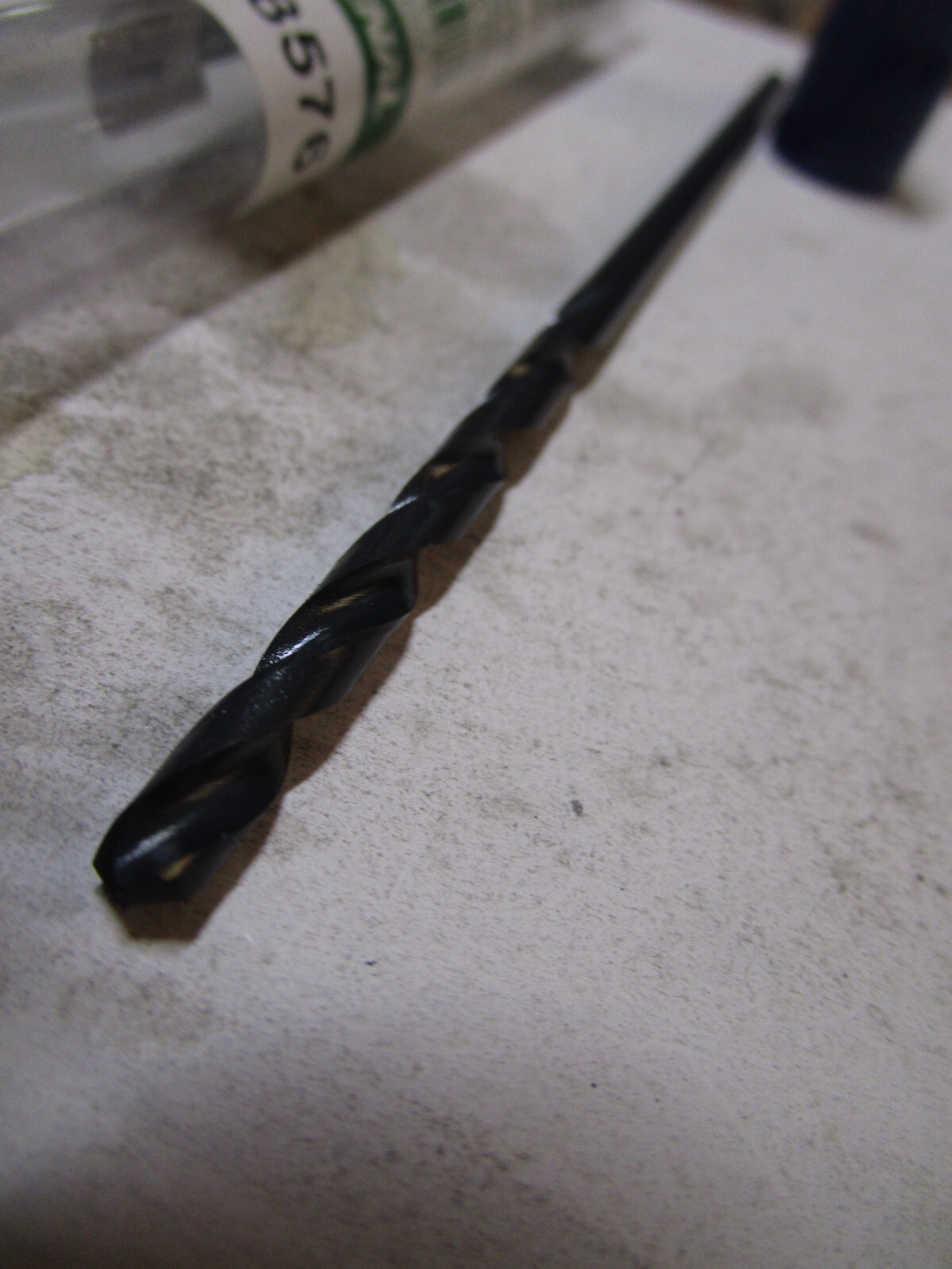 3/16" x 6" OAL HSS 135° Split Point Black Oxide Finish Extension Drill