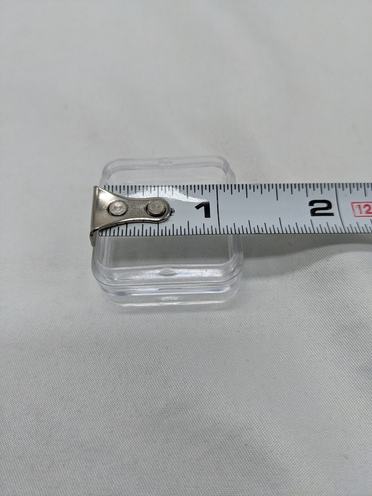 Lot Of (7) ~1" Clear Stackable Coantainers