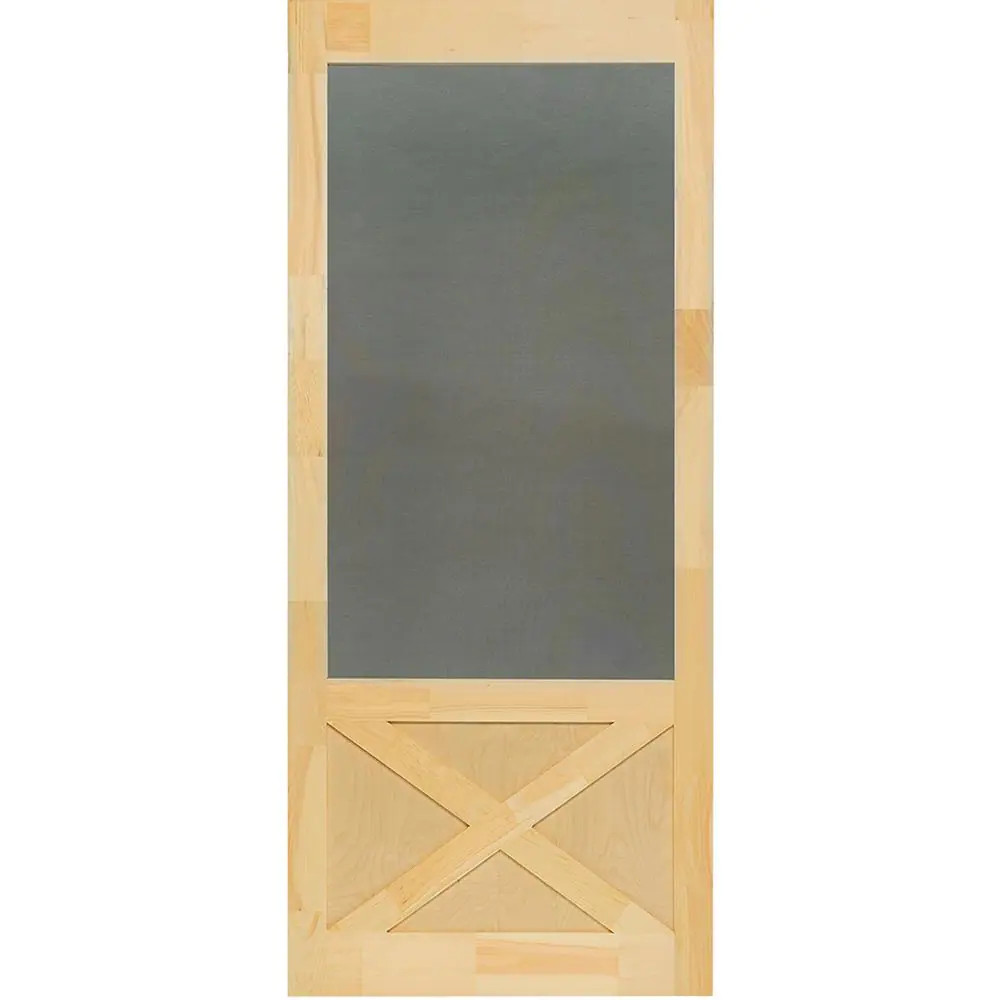 36 In. X 84 In. Thompson Natural Pine Screen Door