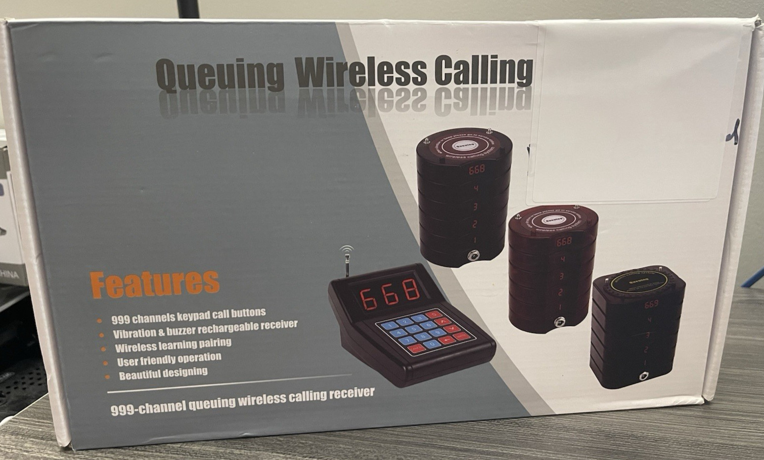Wireless Paging with 10 Guest Call Pucks Food Trucks  Medical  Waiting Rooms
